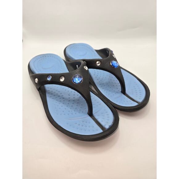 No‎ Boundaries Dazzling Flip Flops, Women’s Size 10 - Picture 1 of 4